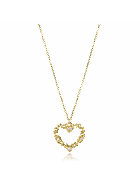 13248C100-30 Collar Plata Baño Oro Viceroy Jewels Corazon "mama" 3 13248C100-30 Collar Plata Baño Oro Viceroy Jewels Corazon "mama"