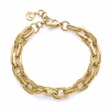 14287P01012 Pulsera Acero Ip Dorado Viceroy Fashion Eslabones