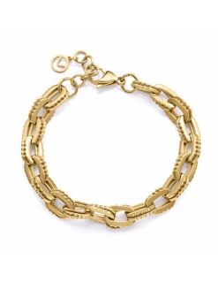 14287P01012 Pulsera Acero Ip Dorado Viceroy Fashion Eslabones