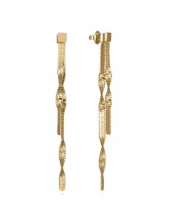14290E01012 Pendientes Acero Ip Dorado Viceroy Fashion Sirga Plana