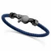 15151P01013 Pulsera Hombre Acero Ip Negro Viceroy Fashion Cuero Azul