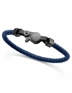 15151P01013 Pulsera Hombre Acero Ip Negro Viceroy Fashion Cuero Azul