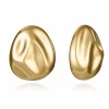 15160E01012 Pendientes Acero IP Dorado Viceroy Fashion Volumen Oval Ondulado