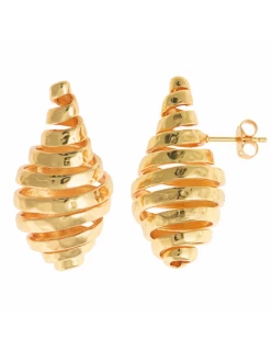 151AM013 Pendientes Metal Dorado Salvatore Gota De Cinta