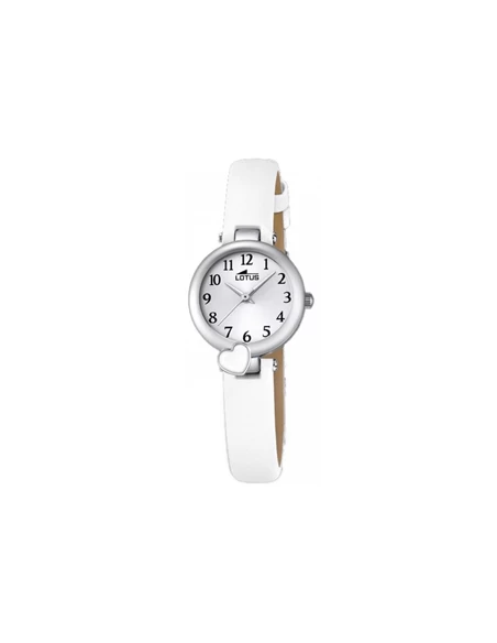 18268/1 * Reloj Niña Lotus Corazón Esmalte Blanco Esfera Blanca 3 18268/1 * Reloj Niña Lotus Corazón Esmalte Blanco Esfera Blanca