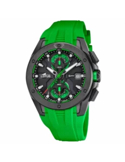 18943/4 Reloj Lotus. Hombre. Cronógrafo. Esfera Y Correa Caucho Azul.