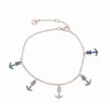 225P0018 * Pulsera Plata Chapado Rosa Salvatore Anclas Ciconitas Color -Tienda De Joyería De Moda 225p0018 pulsera plata chapado rosa salvatore anclas ciconitas color