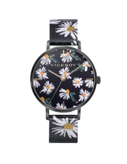401140-57 * Reloj Mujer Acero Ip Negro Viceroy Esfera Negra