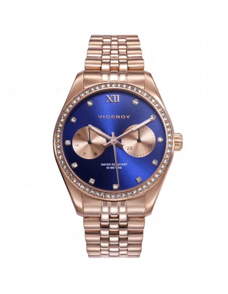 42418-37 * Reloj Mujer Acero Ip Rose Viceroy Multifunción Esfera Azul 3 42418-37 * Reloj Mujer Acero Ip Rose Viceroy Multifunción Esfera Azul