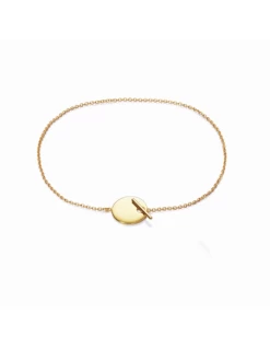 61004P100-06 * Pulsera Viceroy Jewels. Plata Dorada. Disco.