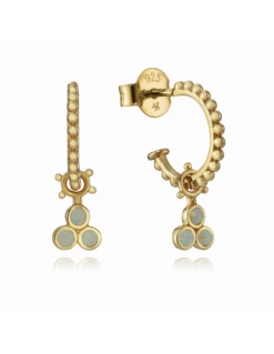 61055E100-46 * Pendientes Viceroy Jewels Plata Dorada Criolla Opalos