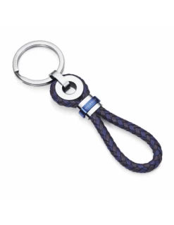 6403L09019 Llavero Hombre Acero Viceroy Fahion Piel Azul Y Negra
