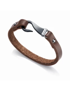 75107P01011 * Pulsera Hombre Viceroy Fashion Piel Marrón Cierre De Gancho