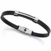 75402P01010 Pulsera Hombre Acero Viceroy Fashion Piel Negra
