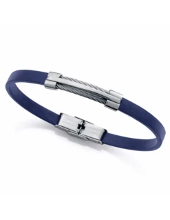75402P01013 Pulsera Hombre Acero Viceroy Fashion Piel Azul