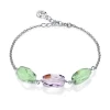 9008P000-49 * Pulsera Viceroy.Plata De Ley. Amatista Verde Y Lila.