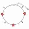 9123324 Pulsera Niña Plata Rodiada Lucia Martin Flores Esmaltadas -Tienda De Joyería De Moda 9123324 pulsera nina plata rodiada lucia martin flores esmaltadas