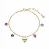 9123754 Pulsera Plata Chapada Lucia Martín Corazones Color Y Mama
