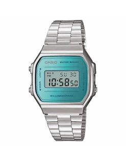 A168WEM-2EF Reloj Unisex Acero Casio Digital Espejo Azul