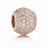 Pandora Abalorio De Plata Con Baño De Ooro Rosa. Circonita Pavé. 1 Pandora Abalorio De Plata Con Baño De Ooro Rosa. Circonita Pavé. -Tienda De Joyería De Moda abalorio de plata con bano de ooro rosa circonita pave