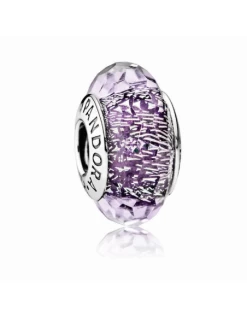 Charm Plata Pandora Morado "amor Para Siempre"