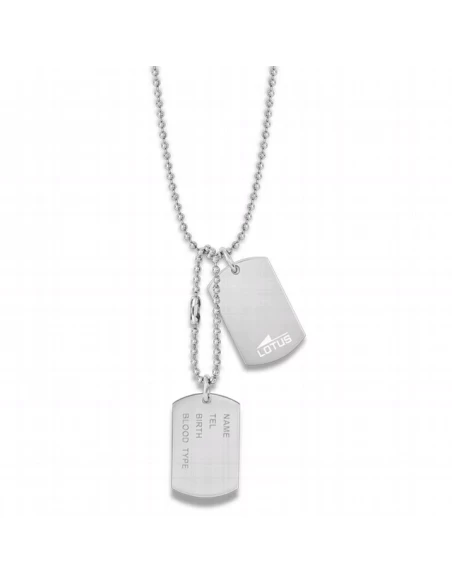 Colgante Hombre Acero Lotus Style Doble Chapa 3 Colgante Hombre Acero Lotus Style Doble Chapa