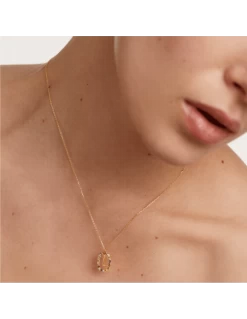 Collar Plata Bañada Oro PD Paola Letra L -Tienda De Joyería De Moda collar plata banada oro pd paola letra l 3