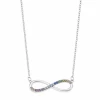 Collar Plata Lotus Silver Infinito.Circonitas Multicolor -Tienda De Joyería De Moda collar plata lotus silver infinitocirconitas multicolor