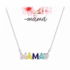 Collar Plata Rodiada Promojoya Mama En Esmalte Colores -Tienda De Joyería De Moda collar plata rodiada promojoya mama en esmalte colores
