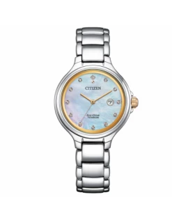 EW2686-88Y * Reloj Mujer Titanium Citizen Eco-Drive Esfera Nácar Azul