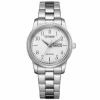 EW3260-84A Reloj Mujer Acero Citizen Eco Drive Esfera Blanca
