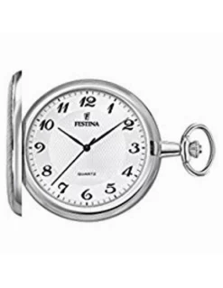 F2008/2 * Festina. Caballero. Bolsillo. Plata. Esfera Blanca.