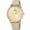 F20372/2 * Festina Señora. Acero IP Oro. Correa Y Eesfera Crema.