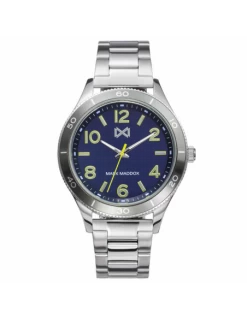 HM7135-34 * Reloj Hombre Acero Mark Maddox Esfera Azul