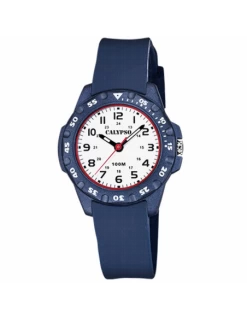 K5821/1 Reloj Niño O Niña. Calypso. Esfera Blanca. Azul.