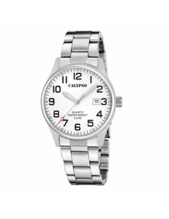 K5860/1 Reloj Hombre Acero Calypso Esfera Blanca