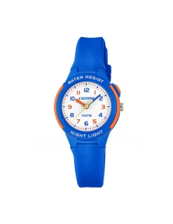 K6069/3 * Calypso. Niñ@. Silicona Azul. Esfera Blanca.