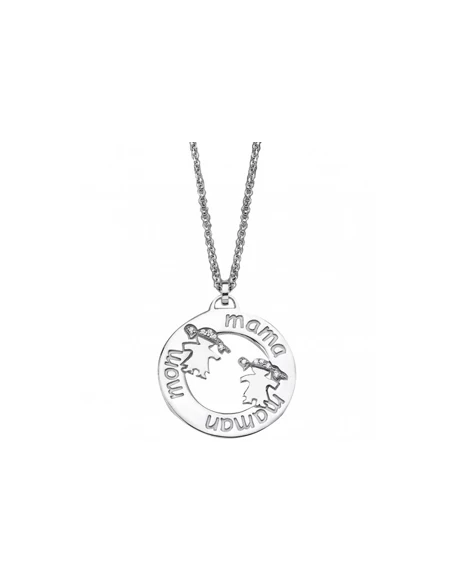 LP1582-1/1 * Collar Plata Lotus Silver Circonitas Mamá 2 Niñas 3 LP1582-1/1 * Collar Plata Lotus Silver Circonitas Mamá 2 Niñas