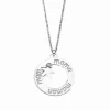 LP1582-1/5 * Collar Plata Lotus Silver Círculo Circonita Mamá 1 Niño -Tienda De Joyería De Moda lp158215 collar plata lotus silver circulo circonita mama 1 nino
