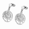 LS1898-4/1 Pendientes Acero Lotus Style Arbol De La Vida