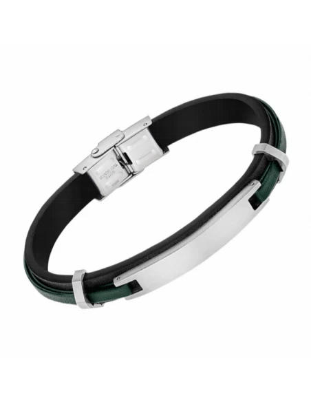 LS2400-2/2 Pulsera Hombre Acero Lotus Style Piel Negra Y Verde Y Chapa 3 LS2400-2/2 Pulsera Hombre Acero Lotus Style Piel Negra Y Verde Y Chapa