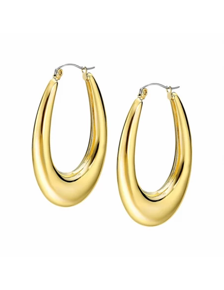 LS2411-4/2 Pendientes Acero IP Dorado Lotus Style Aro Oval 3 LS2411-4/2 Pendientes Acero IP Dorado Lotus Style Aro Oval
