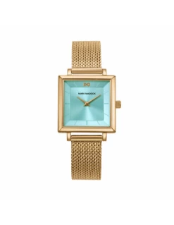 MM1027-67 Reloj Mujer Acero IP Dorado Mark Maddox Esfera Verde