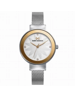 MM7148-07 * Reloj Mujer Acero Mark Maddox Esfera Blanca