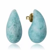 Pendientes Acero Ip Dorado Viceroy Fashion 14198E01014 Gota Piedra Verde