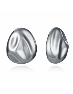 Pendientes Acero Viceroy Fashion 15160E01000 Volumen Oval Ondulado