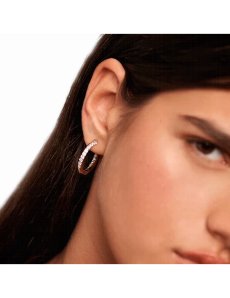 Pendientes Plata P D Paola Baño Oro Criolla Piedras Lila 7 Pendientes Plata P D Paola Baño Oro Criolla Piedras Lila - Imagen 6