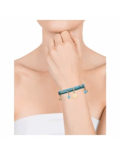 Pulsera Acero Ip Dorado Viceroy Fashion Doble Piel -Tienda De Joyería De Moda pulsera acero ip dorado viceroy fashion doble piel 1