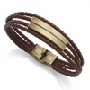 Pulsera Hombre Acero Ip Bronce Viceroy Fashion 2 Chapas