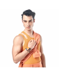 Pulsera Hombre Acero Viceroy Fashion 14146P09019 Piel Azul Y Aluminio Naranja -Tienda De Joyería De Moda pulsera hombre acero viceroy fashion 14146p09019 piel azul y aluminio naranja 2